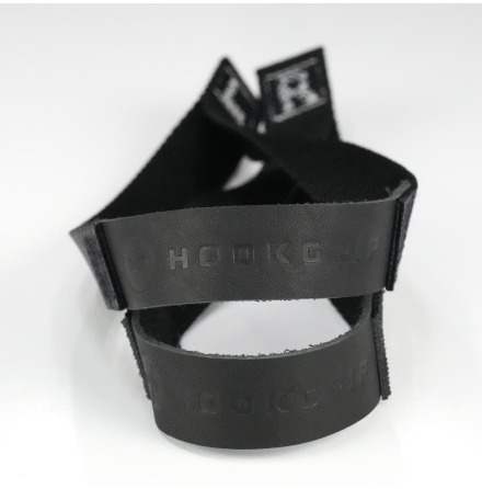 Hookgrip Weightlifting Straps Black